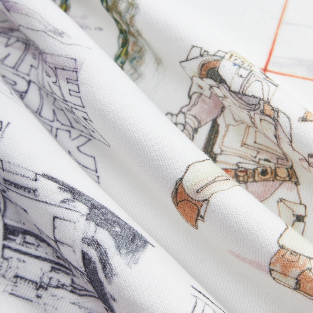 KITH STARWARS Sketches Hoodie White Size Small - Picture 6 of 6